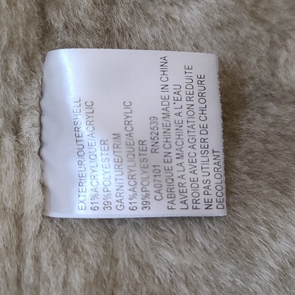 Jones New York Women's Faux Shearling Hooded Wrap Coat (Sz M/P) - Picture 10 of 12